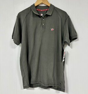 Canada Weather Gear Men's Polo Short Sleeve Shirt Size L Grey CWG076Y2919